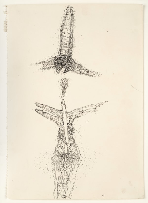 henri michaux, cmposition mescalinienne, circa 1958, mine de plomb sur papier