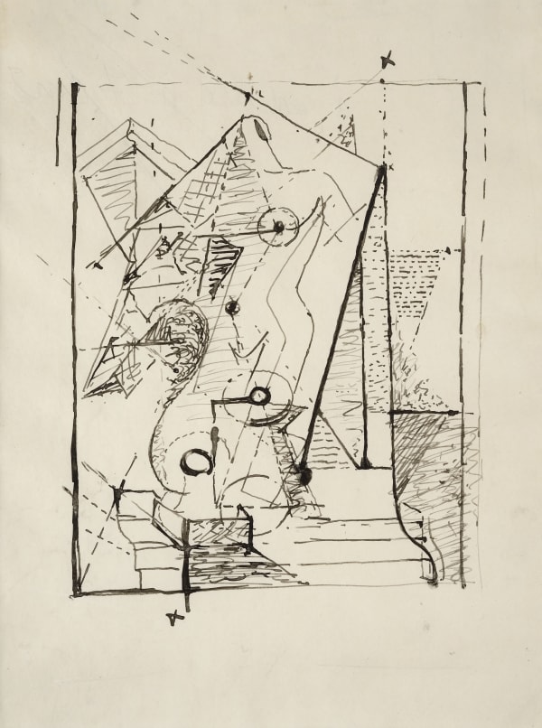 Dessin automatique, 1924 dessin à l'encre sur papier 27 x 21 cm