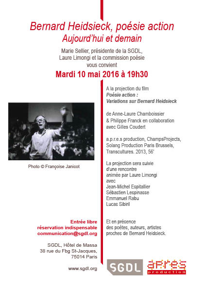 Bernard Heidsieck, poésie action
