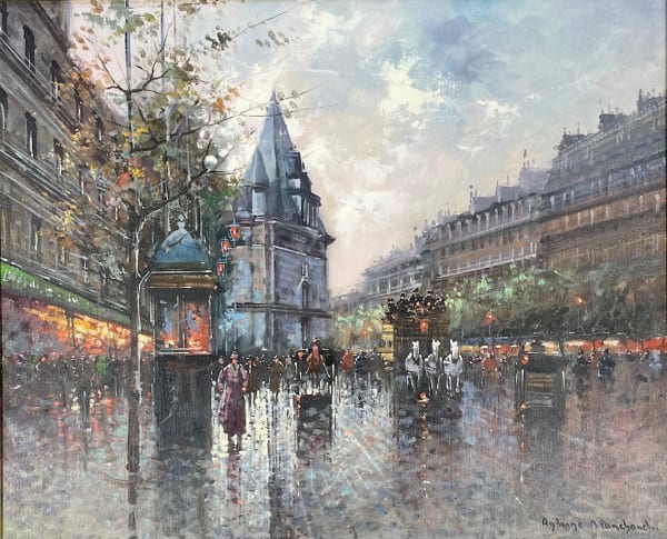 Antoine Blanchard (1910-1988), Busy Evening, Paris
