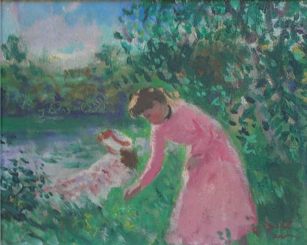 Francois Gall (1912-1987), Lake at Vincennes, Paris