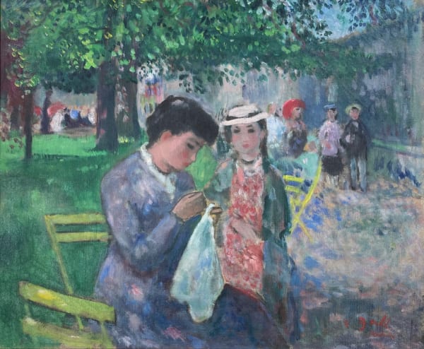 Francois Gall (1912-1987), Summer in Montmartre, Paris