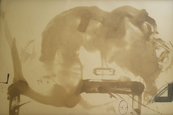 Antoni Tapies (1923-2012), Nu i Taula, 1982