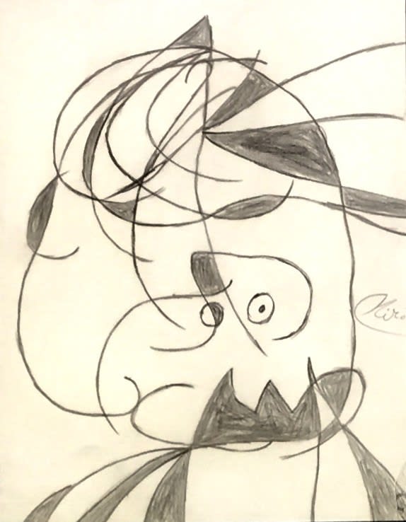 Joan Miro (1893-1983), Personnage 8-XI-1979, 1979