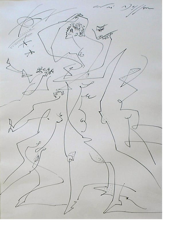 Andre Masson (1896-1987), Poursuites, 1970