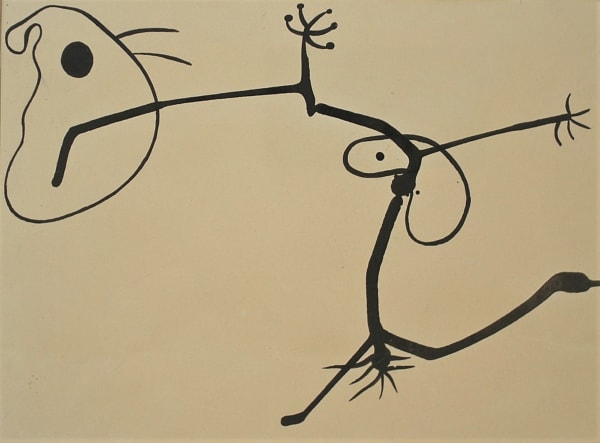 Joan Miro (1893-1983), Personnage, 1936