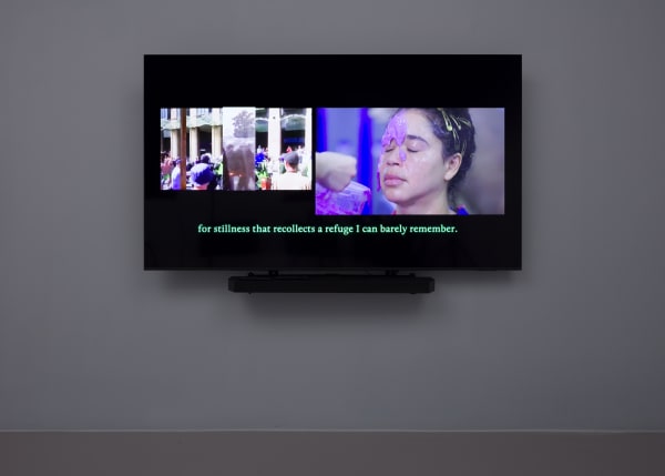 Installation view of Alberta Whittle: Towards a m̶o̶t̶h̶e̶r̶f̶u̶l̶ loving praxis, we cast seeds into the darkness at Nicola Vassell Gallery. Photo: Lance Brewer