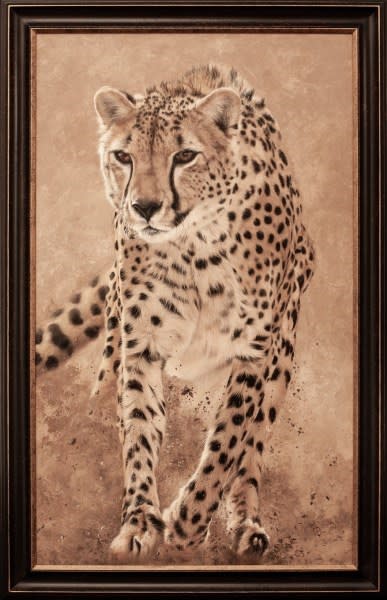 <span class="artist"><strong>Emma Bowring</strong></span>, <span class="title"><em>Amur Leopard</em>, 2024</span>