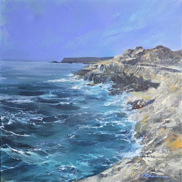 40 X 40 CM SEASCAPE COMMISSION BY COLIN DAVIES VIEW COLIN'S COLLECTION