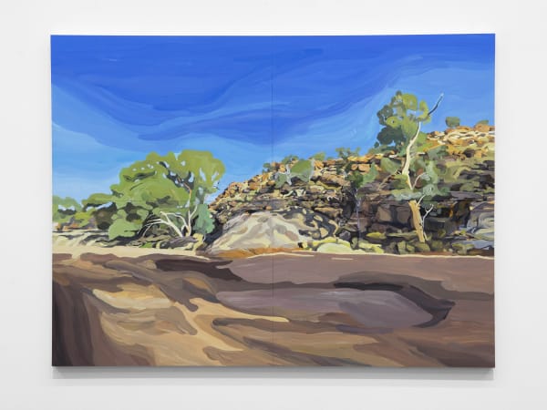 Thea Anamara Perkins Bungalow 5, 2021 acrylic on clayboard 91.5 x 122 cm