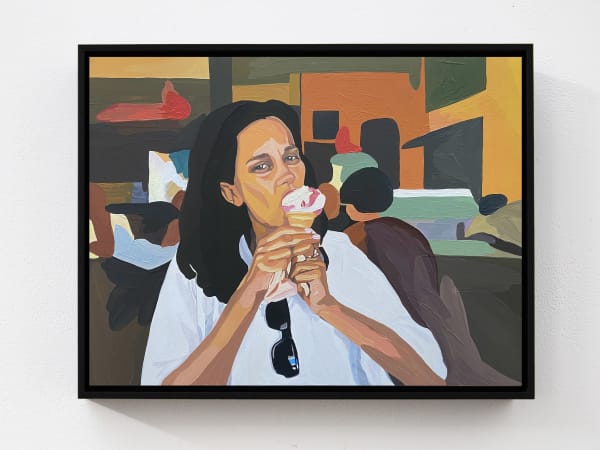 THEA ANAMARA PERKINS Hetti, 2021 acrylic on gessobord 30.5 x 40.5 cm