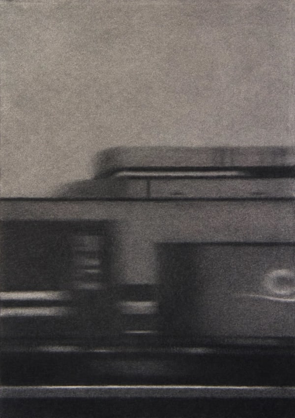 Peripheral View 12 2018 Willow Charcoal On Fabriano Paper 35 X 25Cm Copy