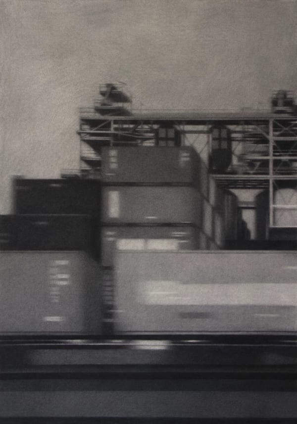 Peripheral View 18 2018 Willow Charcoal On Fabriano Paper 71 X 50Cm Copy