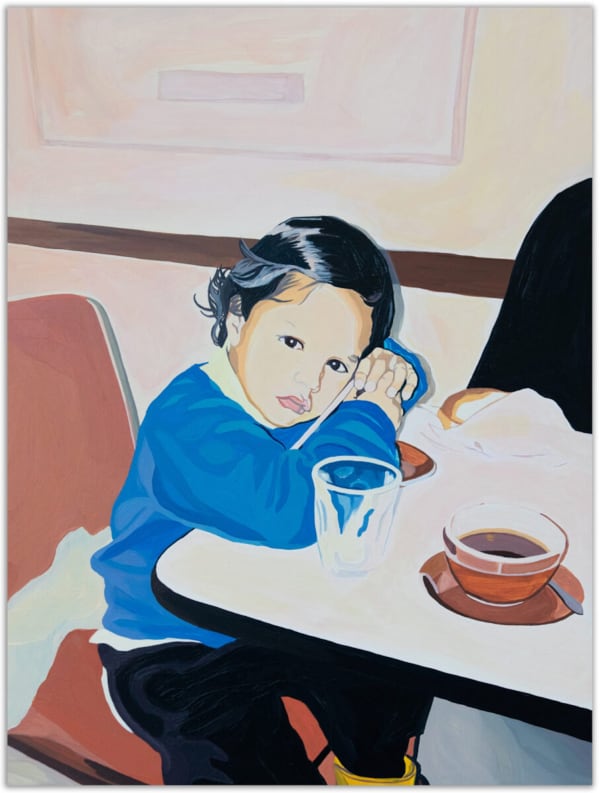 Glimmer 2, 2020 acrylic on clayboard 40.5 x 30.5 cm Private collection, Brisbane