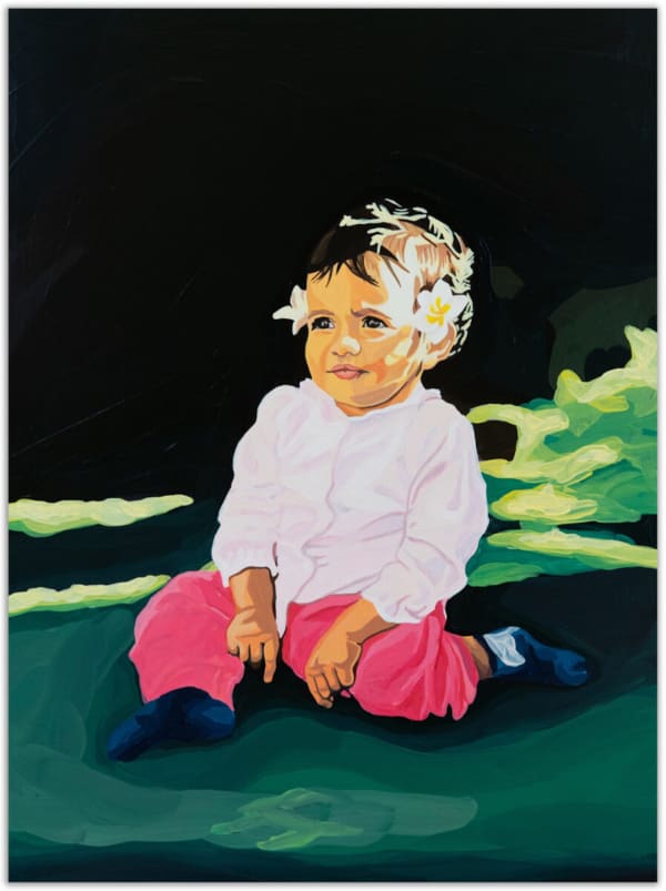 Glimmer 3, 2020 acrylic on clayboard 40.5 x 30.5 cm Private collection, Brisbane