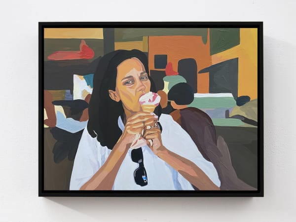 Hetti, 2021 acrylic on gessobord 30.5 x 40.5 cm Private collection, Sydney