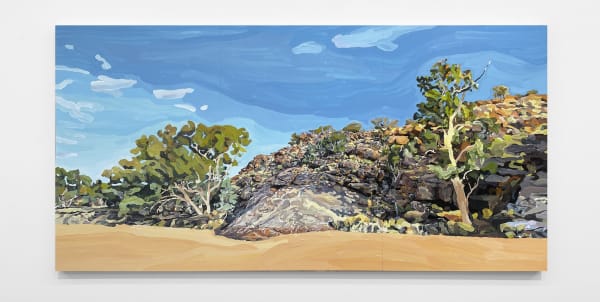 Home, 2022 acrylic on clayboards 91.5 x 183 cm Collection of the artist