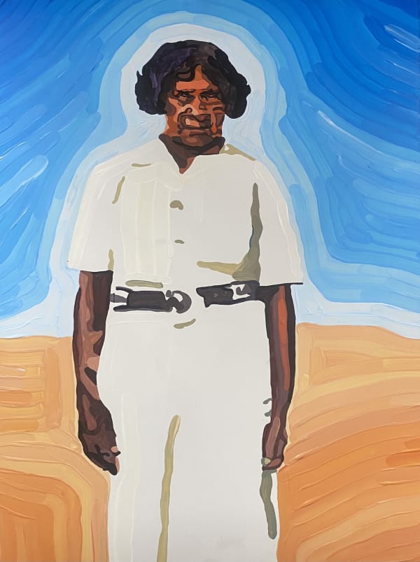 Hetty, 2022 acrylic on clayboard 40.5 x 30.5 cm