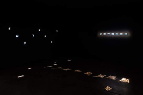 Installation view, ‘James Tylor: Turrangka…in the shadows’, UNSW Galleries, Sydney 2023 Photography: Jacquie Manning