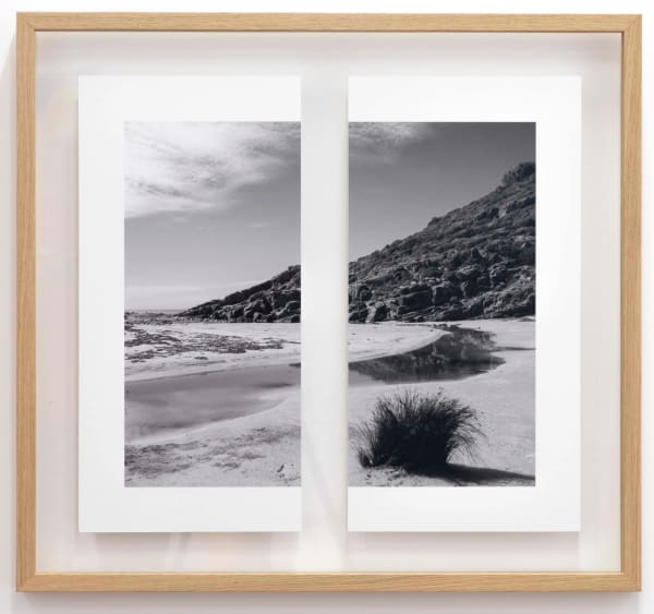 JT2024-41 James Tylor, Tapa-arra Through the Landscape 11, 2024, edition of 5 + 2 AP, cut photograph in glass frame, 50 x 55 cm James Tylor Tapa-arra Through the Landscape 11, 2024 cut photograph in glass frame 50 x 55 cm edition of 5 + 2 AP