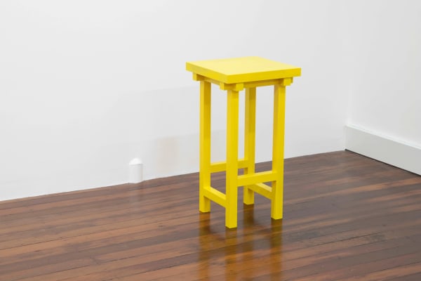 Louise Zhang Plinth 1, 2024 carved wood with wax oil