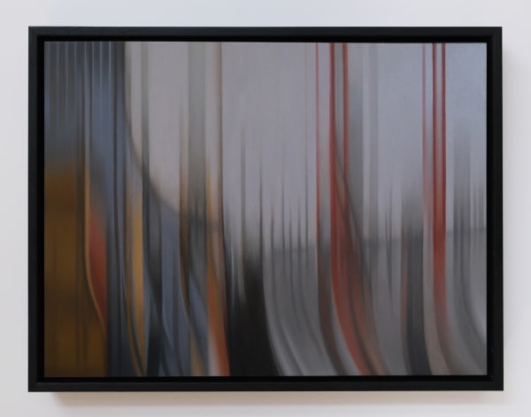 Joshua Charadia Transient space, rising, 2025 oil on board 30 x 40 cm