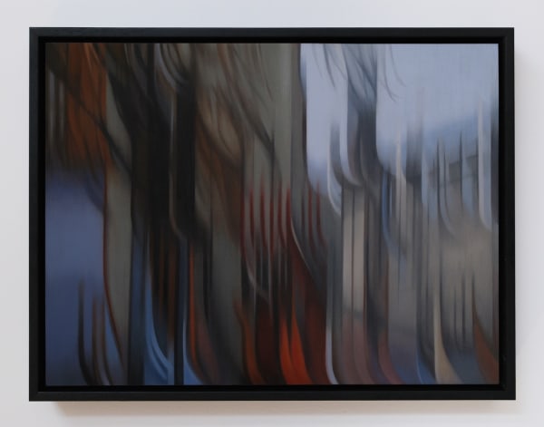 Joshua Charadia Transient space, gravity, 2025 oil on board 30 x 40 cm