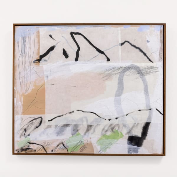 Grass Dream, 2025, acrylic, ink, paper, pencil on board, 64 x 74cm