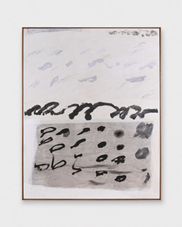 Ba, 2024, acrylic, ink, paper on board, 122 x 154cm