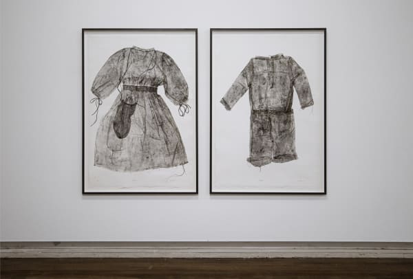 Kyra Mancktelow Moongalba II, 2021 two unique monoprints on 350gsm Hahnemühle paper 120 x 80 cm each / 130 x 89.5 cm (framed) Winner: Emerging Artist category