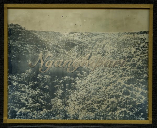 James Tylor We Call This Place (Ngangkipari), 2020 daguerreotype with engraved text 10 x 12.5 cm