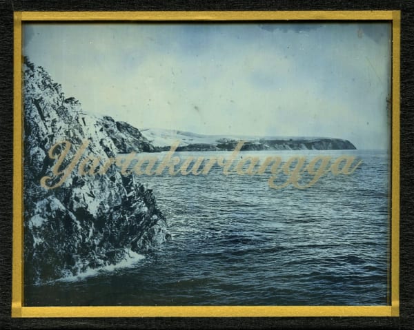 James Tylor We Call This Place (Yartakurlangga), 2020 daguerreotype with engraved text 10 x 12.5 cm