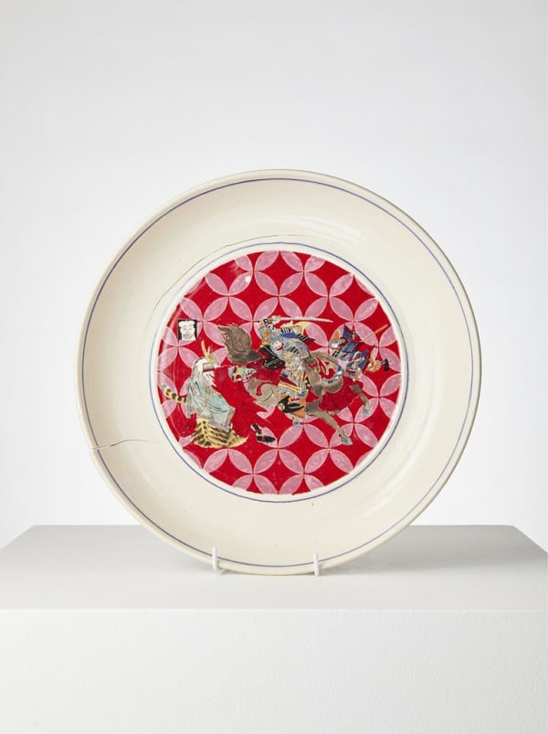Casey Chen Military Maneuvers 2, 2020 glazed stoneware, underglaze & enamels 36 x 36 x 6 cm