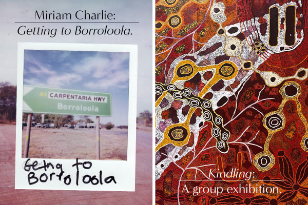 Exhibition opening | Miriam Charlie and Kindling.