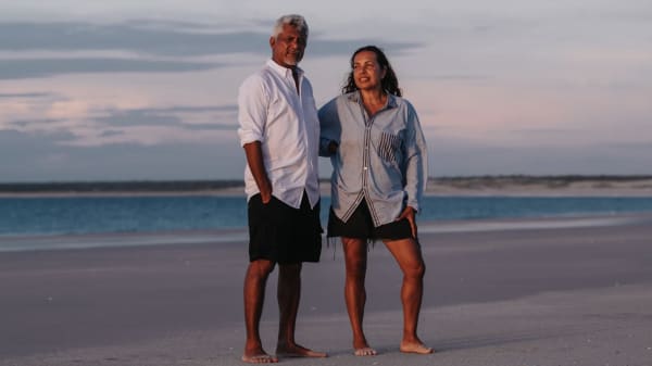Darrell Sibosado and Frances Rings, photo by James Brickwood