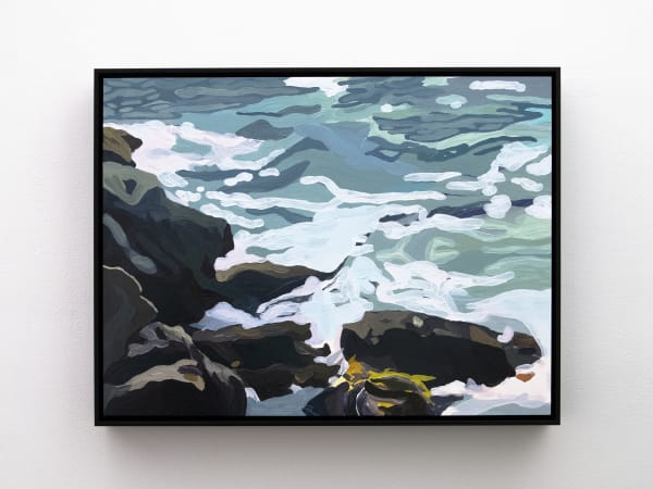 Thea Anamara Perkins, Shimmer 3, 2021, acrylic on gessobord, 45.7 x 61 cm