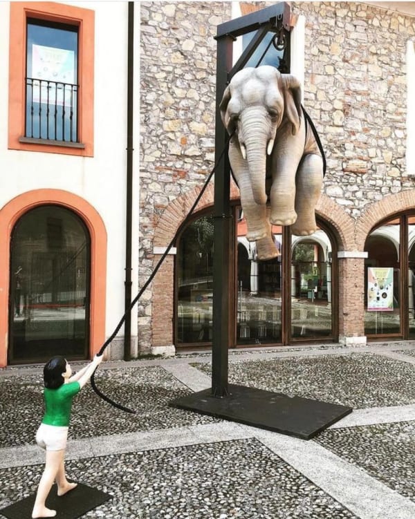 "Marta e l'Elefante" in Sarezzo, 2019.