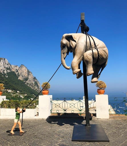 "Marta e l'Elefante" in Capri, 2018.