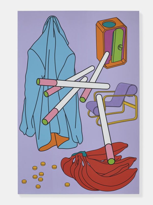 Michael Craig-Martin b.1941 Untitled, 2000 acrylic on canvas 84 x 56 inches / 213.4 x 142.2 cm