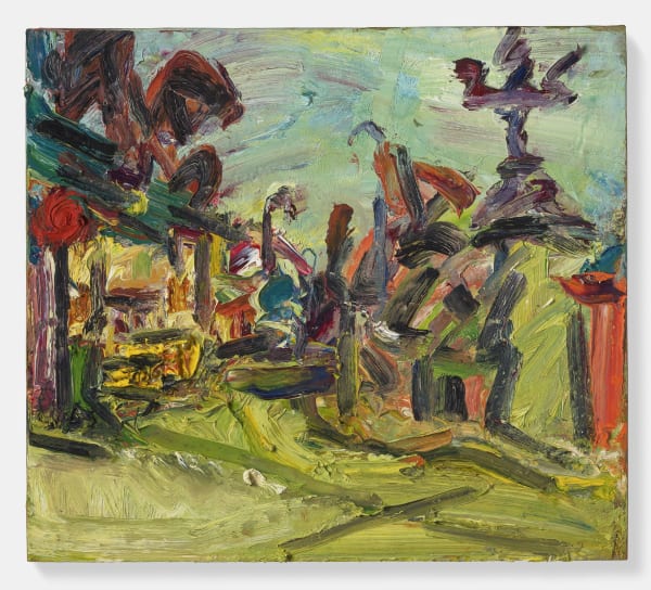 Frank Auerbach, Park Village East, 1994, oil on board, 40.6 x 45.7 cm, Private Collection © Frank Auerbach, Courtesy Frankie Rossi Art Projects