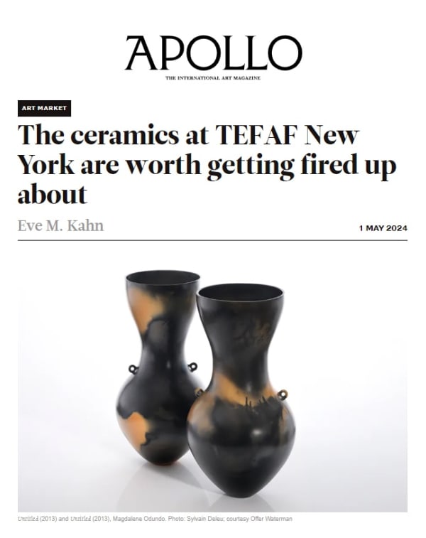Our TEFAF New York presentation is featured in Apollo