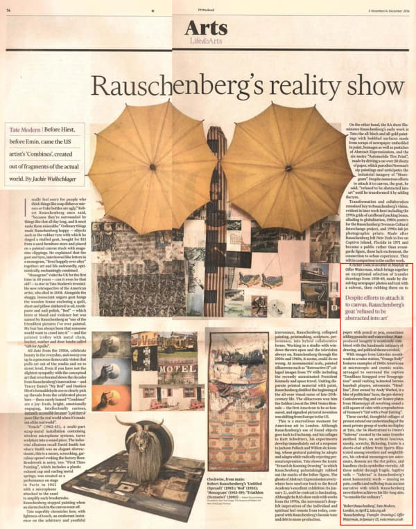 Robert Rauschenberg - Financial Times Review