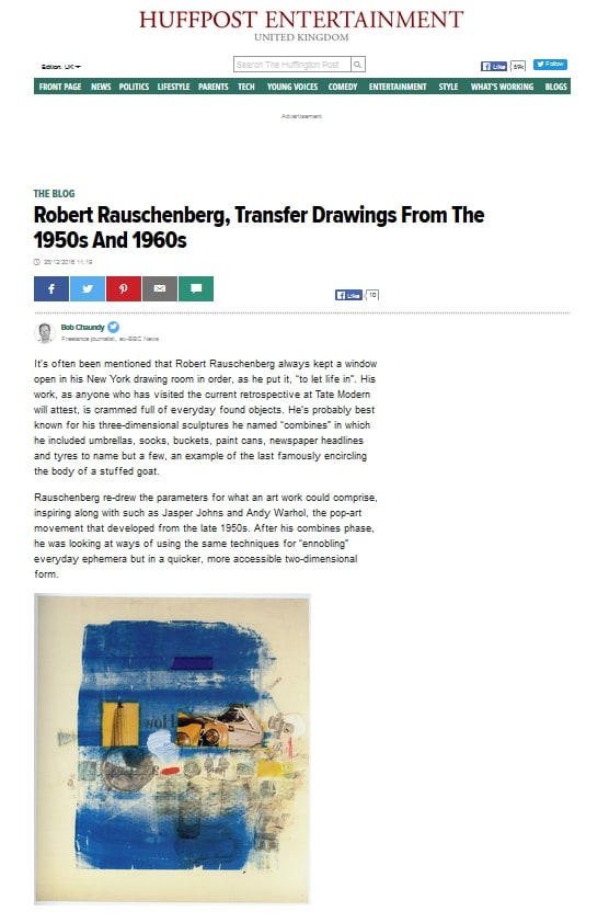 Robert Rauschenberg - Huffington Post