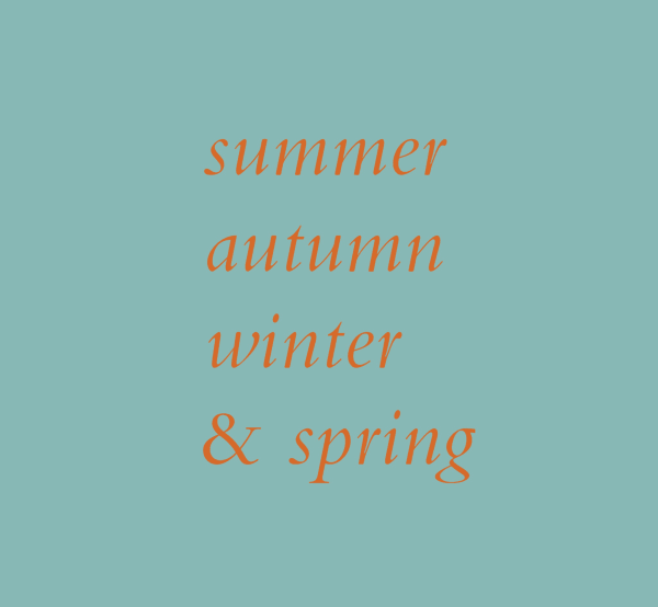 Diarmuid Kelley: Summer, Autumn, Winter & Spring
