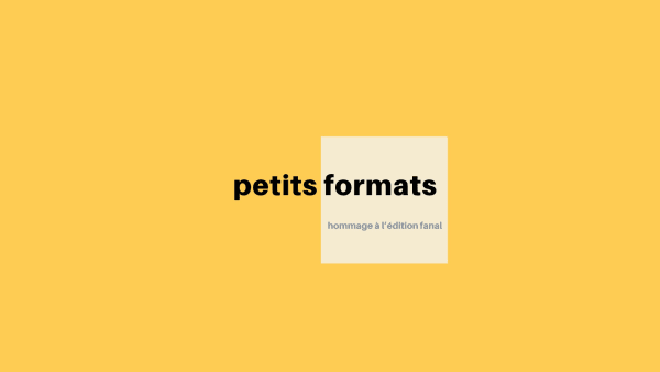 Petits Formats 2025-2026