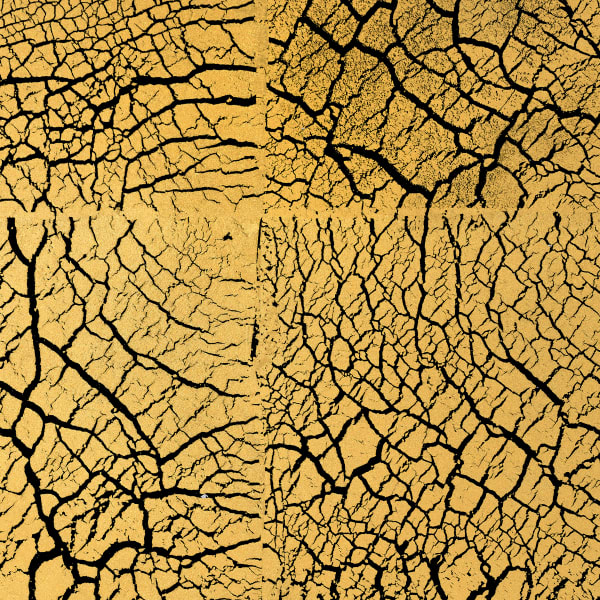 Gold Leaf No. 4 Cracked
