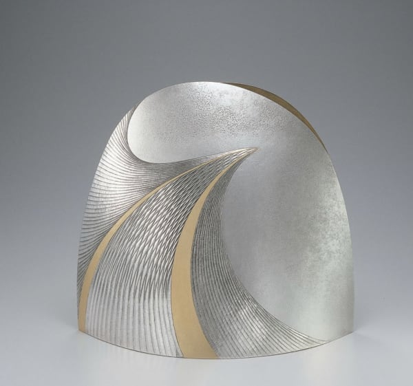 Otsuki Masako - Silver Vase "Yo" (Leap), 1998