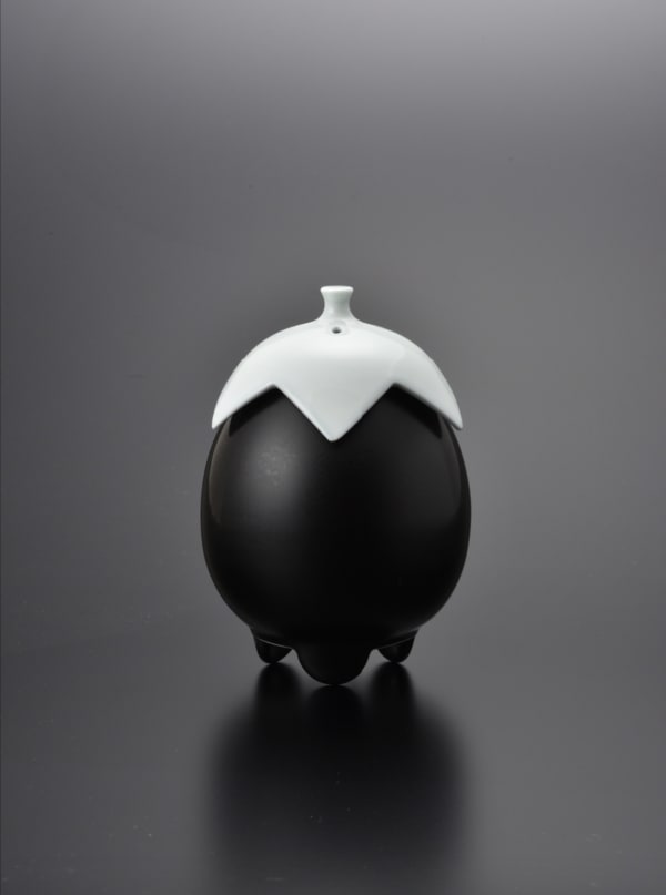 Inoue Manji, Eggplant Incense Burner, 2019