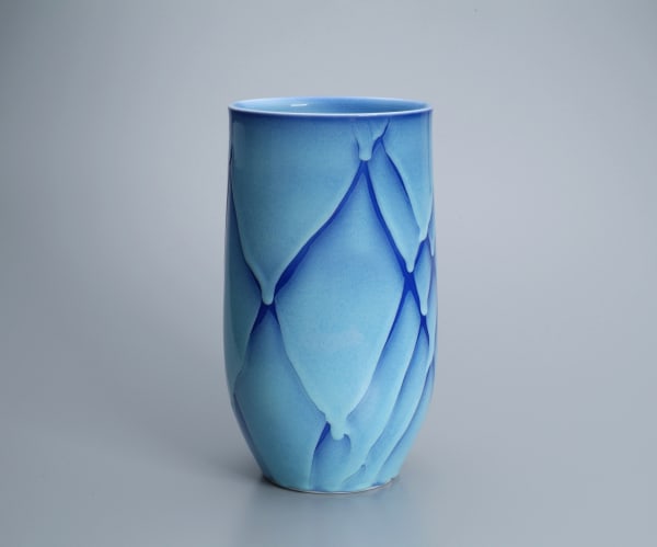 Shomura Ken , Flower Vase in Blue, 2014