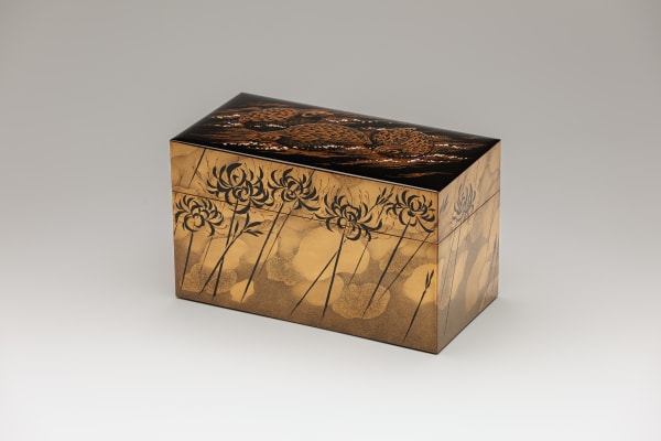 Okado Yūji, Box with Design in Maki-e, “Meadow”, 1994